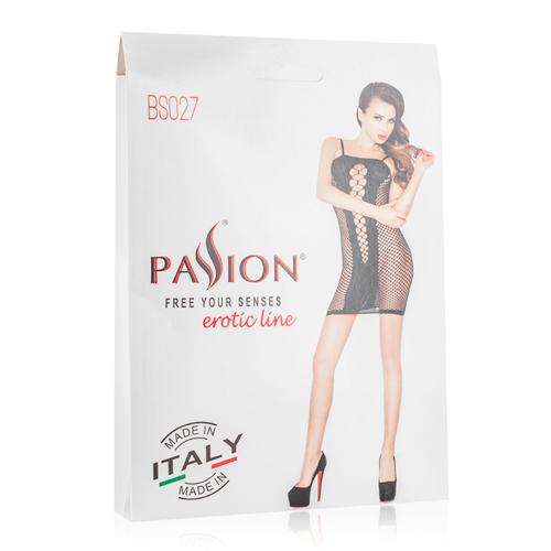 Translucent Red Dress With Open Sides One Size (S-L 34 - 40)